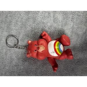 vintage care bear keychain cryptid rainbow charm weirdcore toy oddity